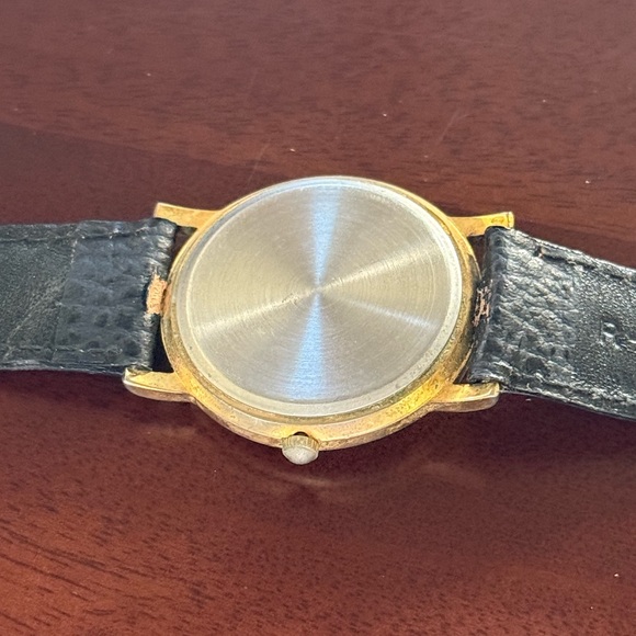 Vintage Mickey Mouse Quartz Watch.Kreisler Black Calf Leather.Size 41 11/15 RARE - Picture 9 of 14